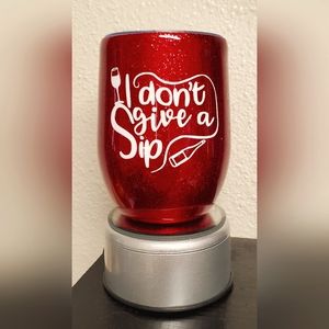 Custom "red" wine glass tumbler